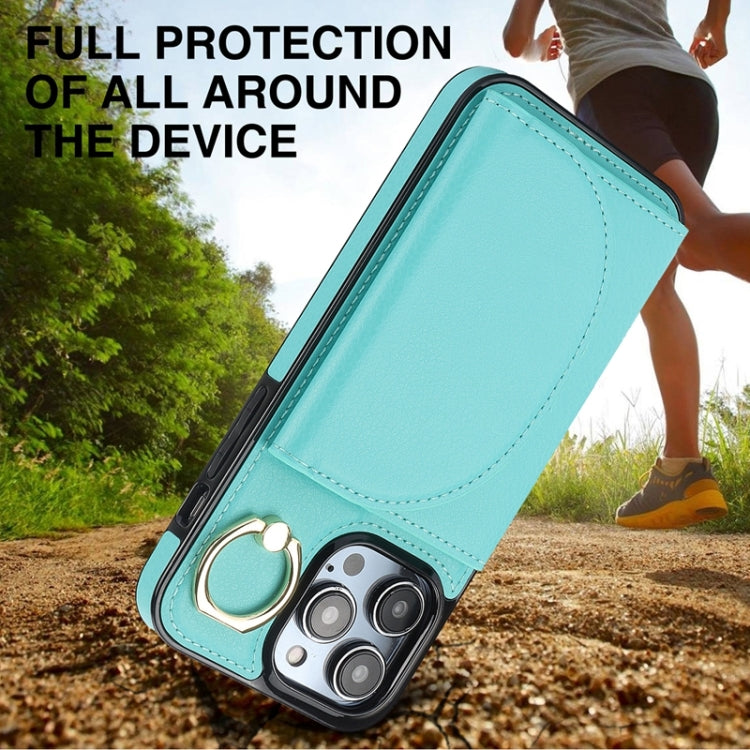 YM007 Ring Holder Card Bag Skin Feel Phone Case, For iPhone 13 Pro, For iPhone 13, For iPhone 12 / 12 Pro, For iPhone 12 Pro Max, For iPhone 11 Pro Max