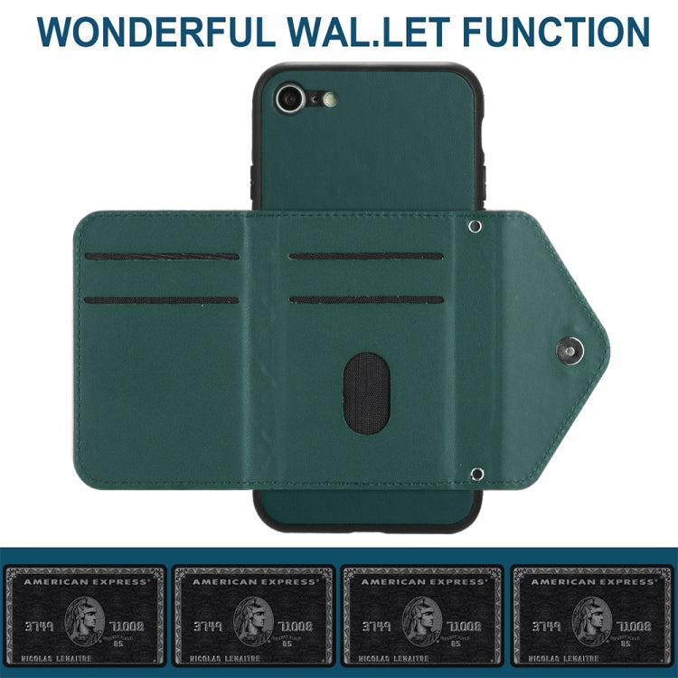 Rhombic Texture Card Bag RFID Phone Case with Long Lanyard