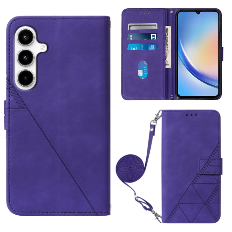 Crossbody 3D Embossed Flip Leather Phone Case