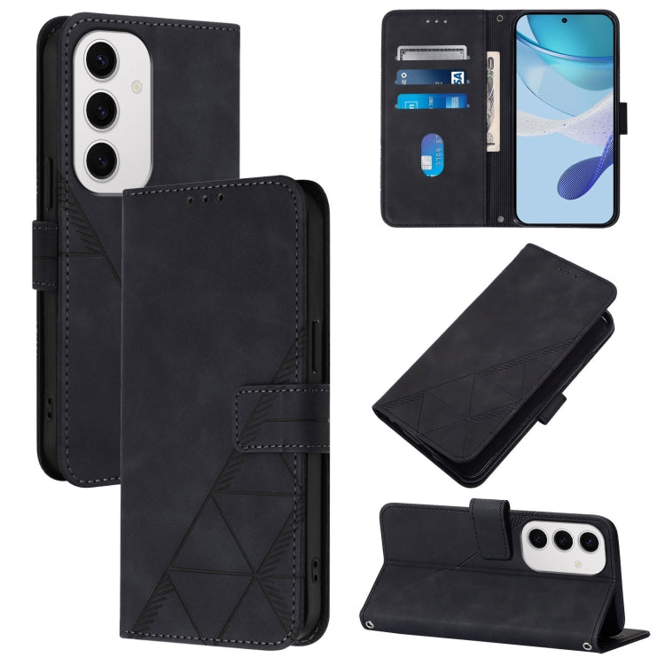 Crossbody 3D Embossed Flip Leather Phone Case