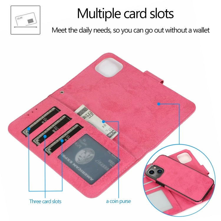 2 in 1 Detachable Phone Leather Case, For iPhone 15 Pro Max, For iPhone 15 Pro, For iPhone 15 Plus, For iPhone 15
