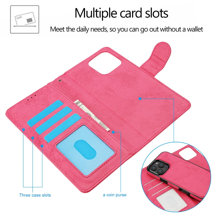 2 in 1 Detachable Phone Leather Case, For iPhone 16 Pro Max, For iPhone 16 Pro, For iPhone 16 Plus, For iPhone 16