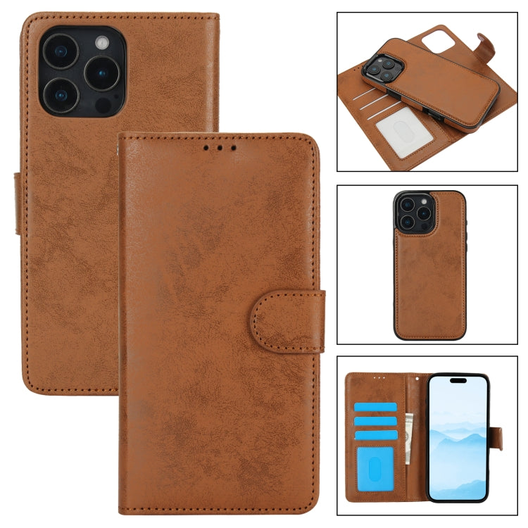 2 in 1 Detachable Phone Leather Case, For iPhone 16 Pro Max, For iPhone 16 Pro, For iPhone 16 Plus, For iPhone 16