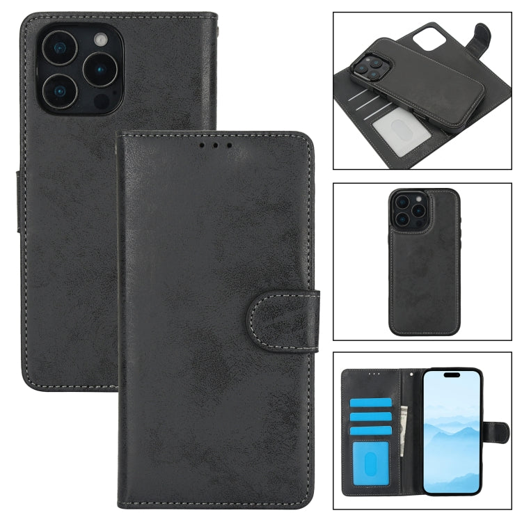 2 in 1 Detachable Phone Leather Case, For iPhone 16 Pro Max, For iPhone 16 Pro, For iPhone 16 Plus, For iPhone 16