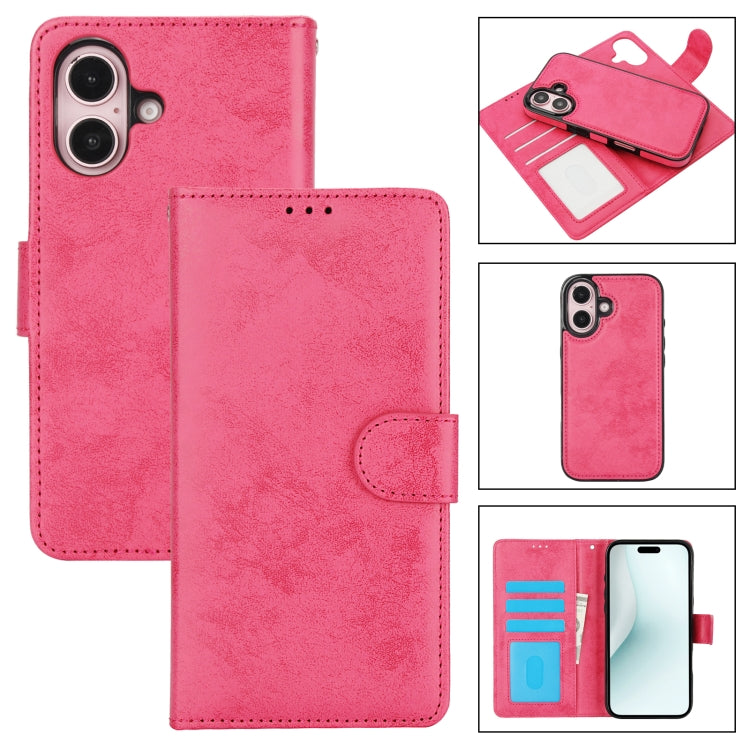 2 in 1 Detachable Phone Leather Case, For iPhone 16 Pro Max, For iPhone 16 Pro, For iPhone 16 Plus, For iPhone 16