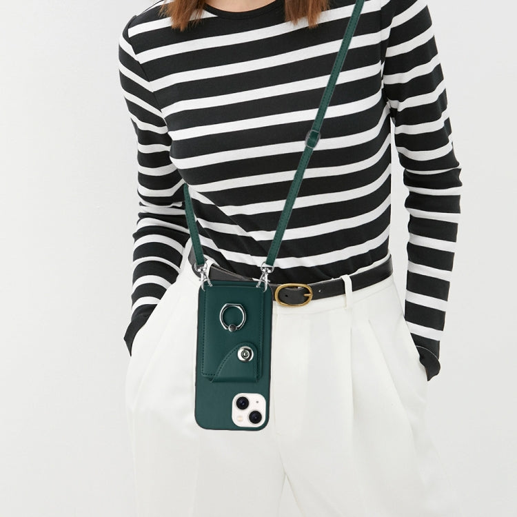 Organ Card Bag Ring Holder Phone Case with Long Lanyard