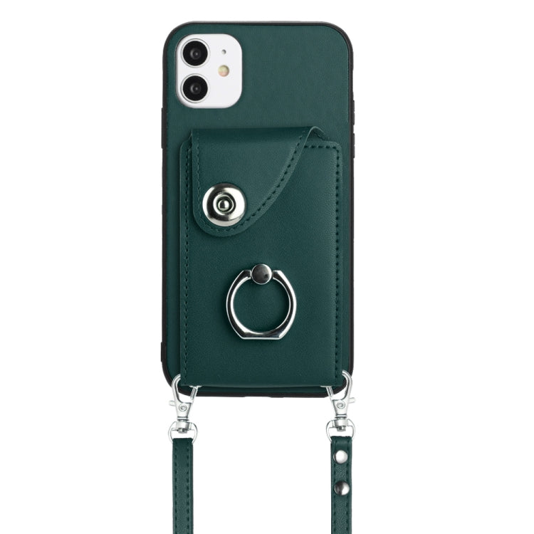 Organ Card Bag Ring Holder Phone Case with Long Lanyard, For iPhone 12 mini, For iPhone 11 Pro Max, For iPhone 11, For iPhone 11 Pro