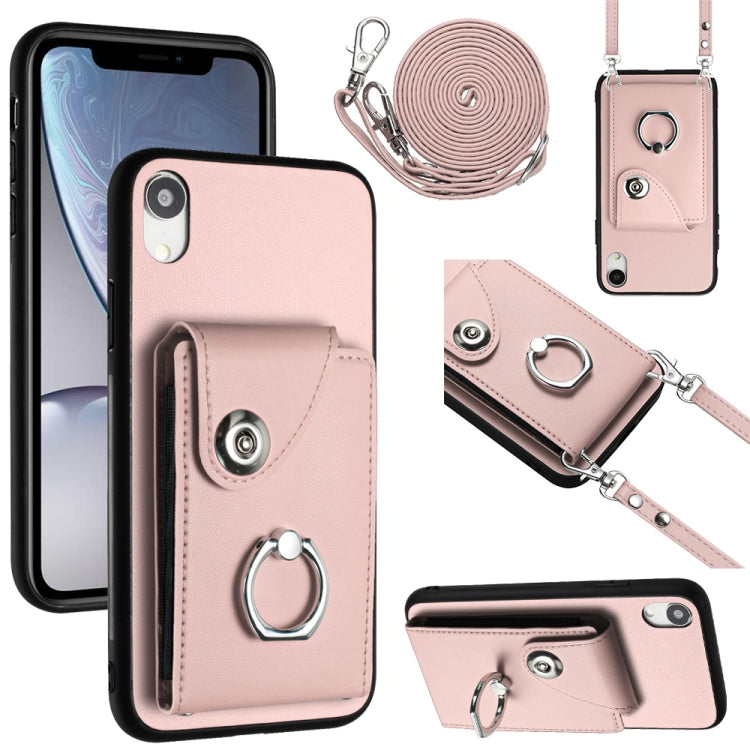 Organ Card Bag Ring Holder Phone Case with Long Lanyard, For iPhone 11 Pro, For iPhone X / XS, For iPhone XR, For iPhone XS Max
