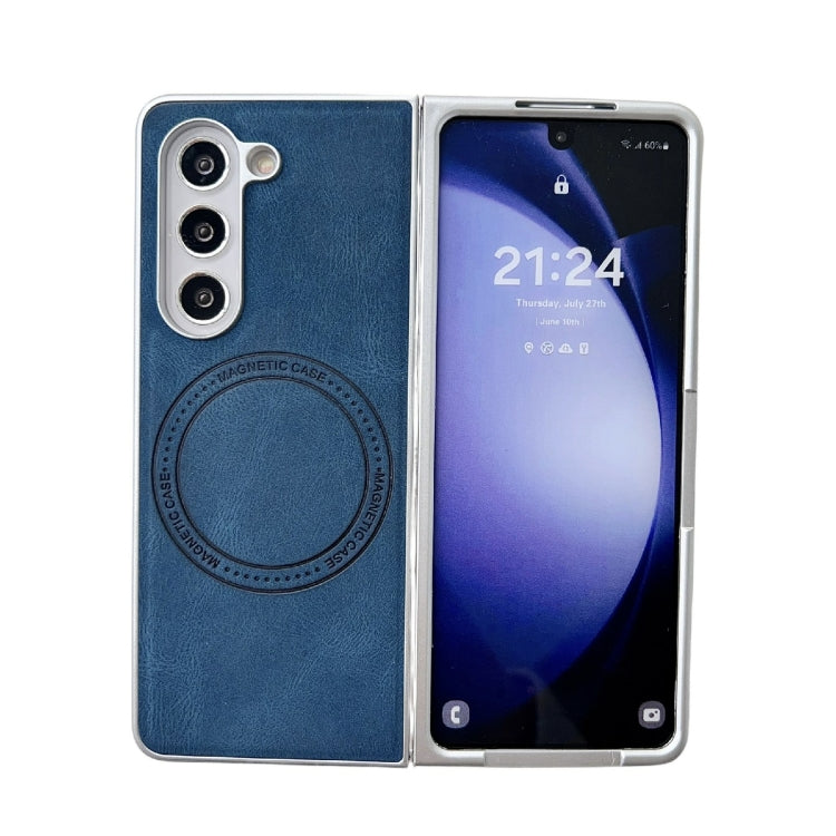 Skin Feel Leather Texture MagSafe Pearlescent Paint Shockproof Phone Case