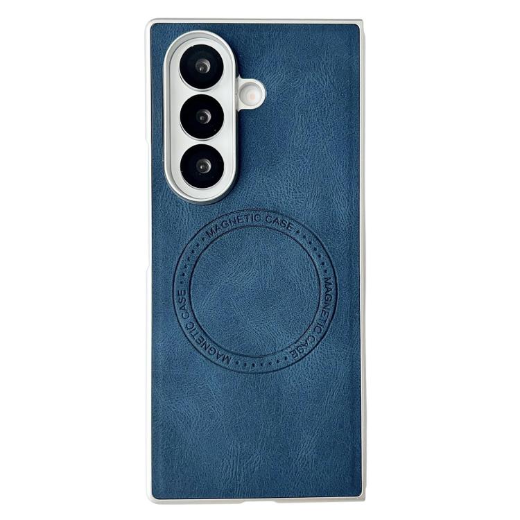 Skin Feel Leather Texture MagSafe Pearlescent Paint Shockproof Phone Case