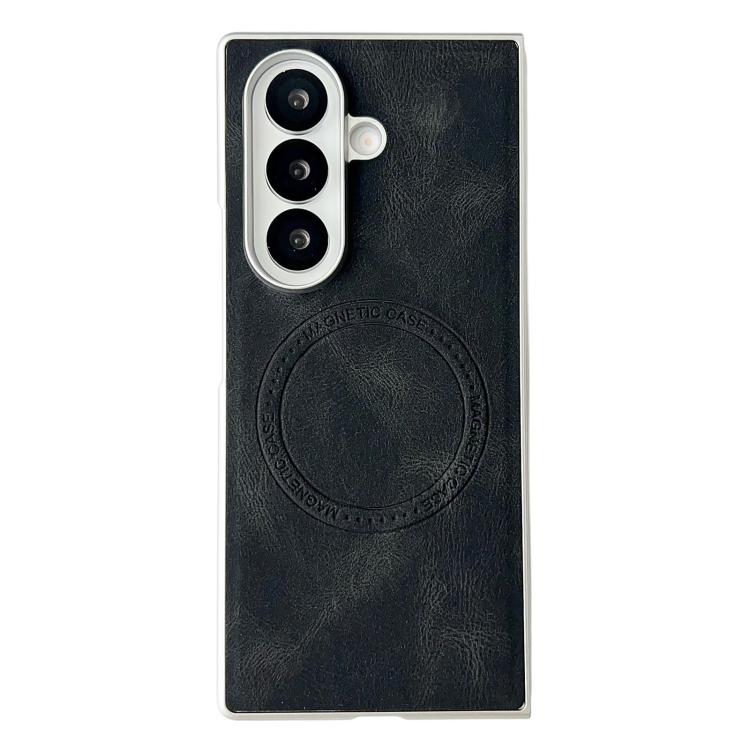 Skin Feel Leather Texture MagSafe Pearlescent Paint Shockproof Phone Case