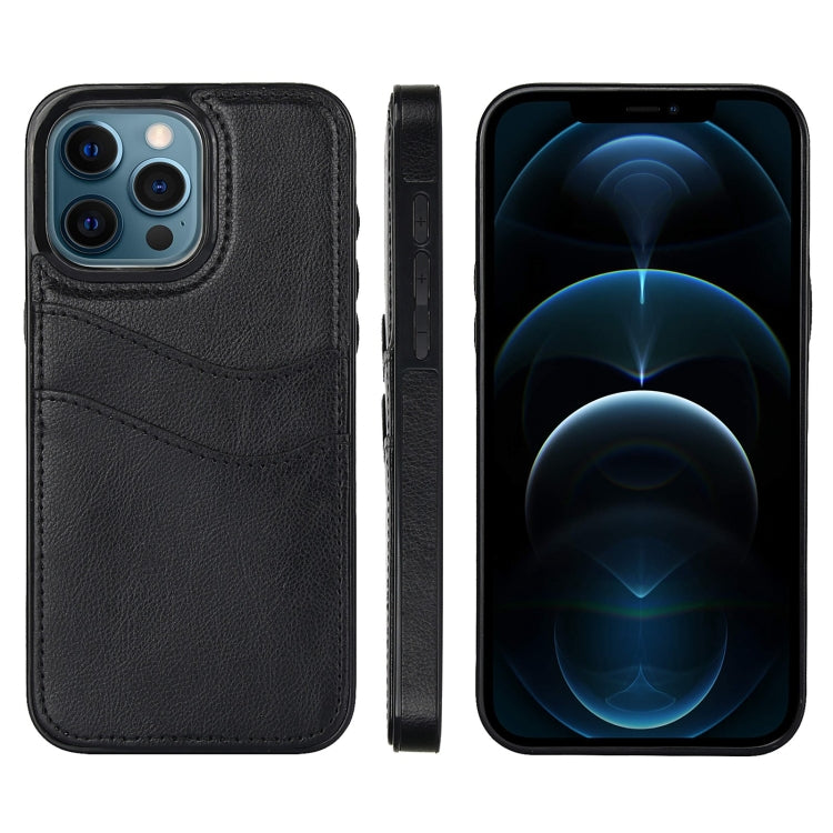 Litchi Leather Skin Card Slots Phone Case, For iPhone 12, For iPhone 12 Pro Max, For iPhone 12 Pro, For iPhone 11 Pro Max