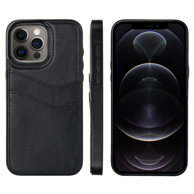 Litchi Leather Skin Card Slots Phone Case, For iPhone 12, For iPhone 12 Pro Max, For iPhone 12 Pro, For iPhone 11 Pro Max