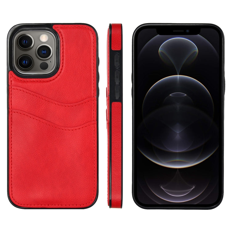 Litchi Leather Skin Card Slots Phone Case, For iPhone 12, For iPhone 12 Pro Max, For iPhone 12 Pro, For iPhone 11 Pro Max