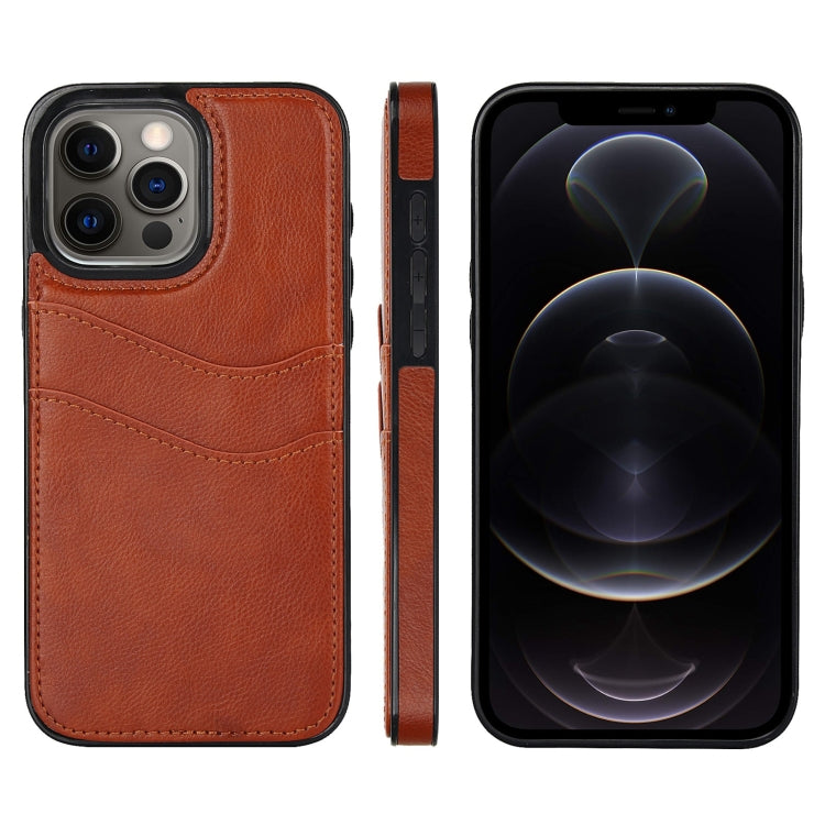 Litchi Leather Skin Card Slots Phone Case, For iPhone 12, For iPhone 12 Pro Max, For iPhone 12 Pro, For iPhone 11 Pro Max