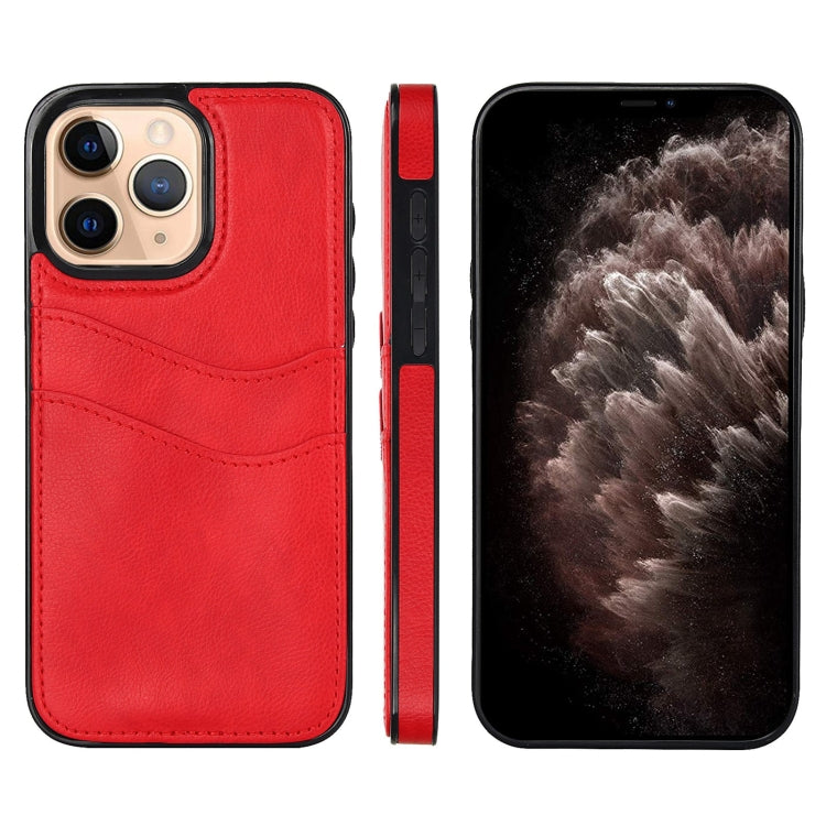 Litchi Leather Skin Card Slots Phone Case, For iPhone 12, For iPhone 12 Pro Max, For iPhone 12 Pro, For iPhone 11 Pro Max