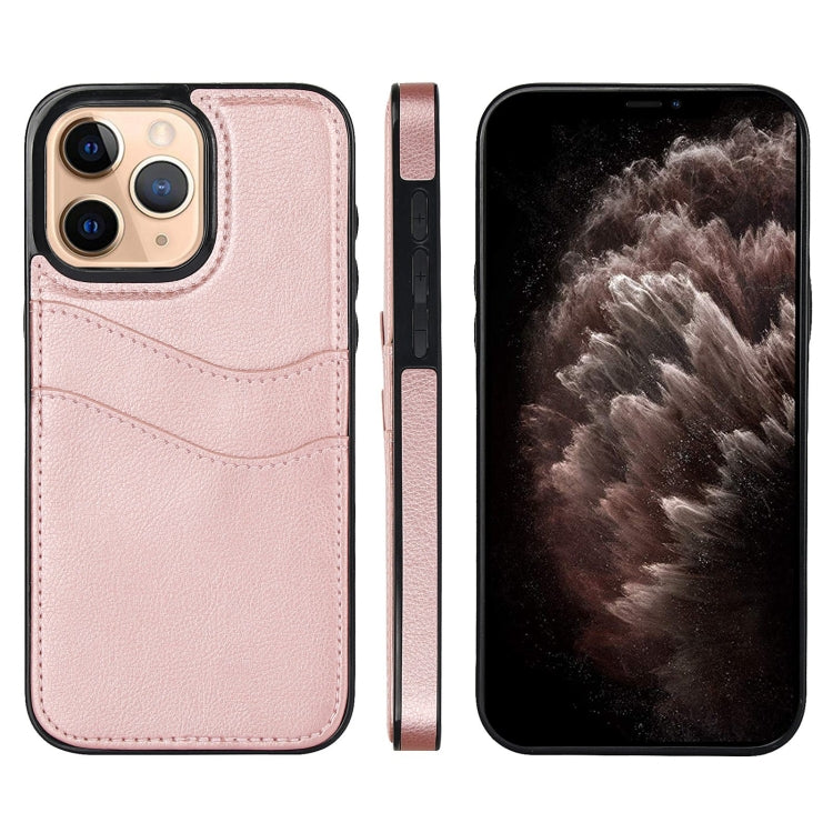 Litchi Leather Skin Card Slots Phone Case, For iPhone 12, For iPhone 12 Pro Max, For iPhone 12 Pro, For iPhone 11 Pro Max