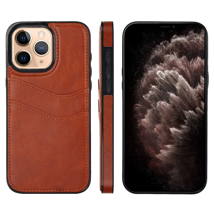 Litchi Leather Skin Card Slots Phone Case, For iPhone 12, For iPhone 12 Pro Max, For iPhone 12 Pro, For iPhone 11 Pro Max
