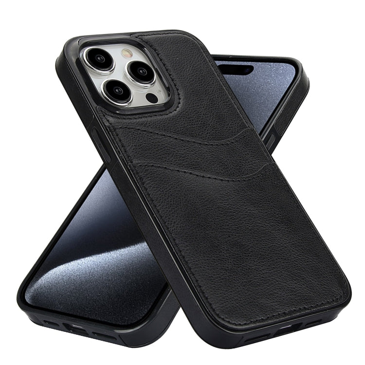 Litchi Leather Skin Card Slots Phone Case, For iPhone 11, For iPhone 11 Pro