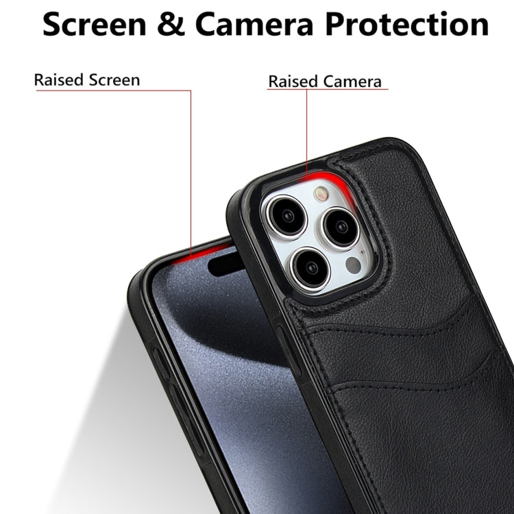 Litchi Leather Skin Card Slots Phone Case, For iPhone 11, For iPhone 11 Pro