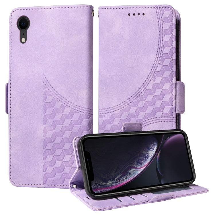Embossed Rhombus Starry Leather Phone Case, For iPhone XR, For iPhone XS Max, For iPhone 7 Plus / 8 Plus