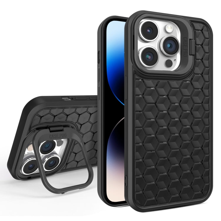 Honeycomb Radiating Lens Holder Magsafe Phone Case, For iPhone 14 Plus, For iPhone 14, For iPhone 14 Pro, For iPhone 14 Pro Max