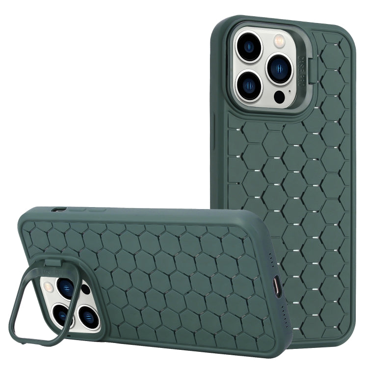 Honeycomb Radiating Lens Holder Magsafe Phone Case, For iPhone 16 Pro Max, For iPhone 16 Pro, For iPhone 16 Plus, For iPhone 16