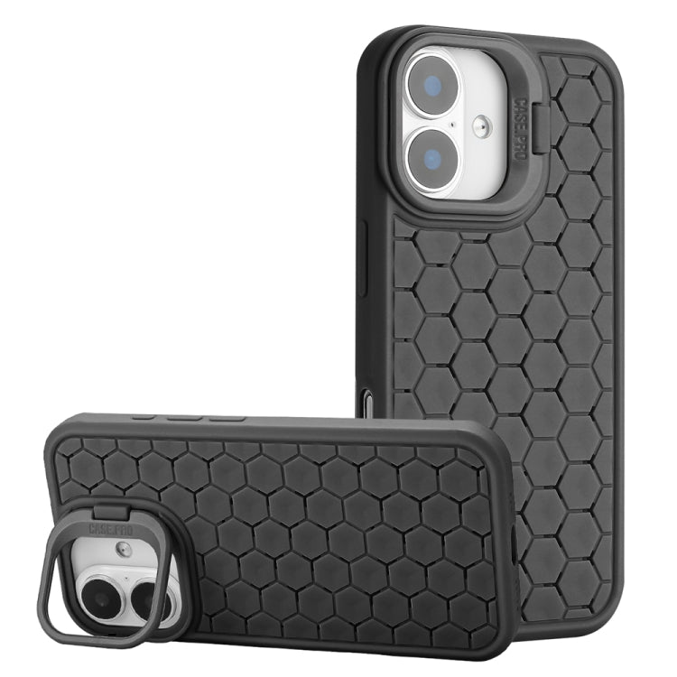 Honeycomb Radiating Lens Holder Magsafe Phone Case, For iPhone 16 Pro Max, For iPhone 16 Pro, For iPhone 16 Plus, For iPhone 16