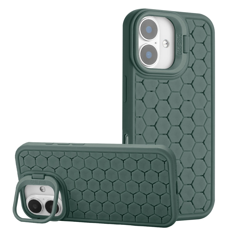 Honeycomb Radiating Lens Holder Magsafe Phone Case, For iPhone 16 Pro Max, For iPhone 16 Pro, For iPhone 16 Plus, For iPhone 16
