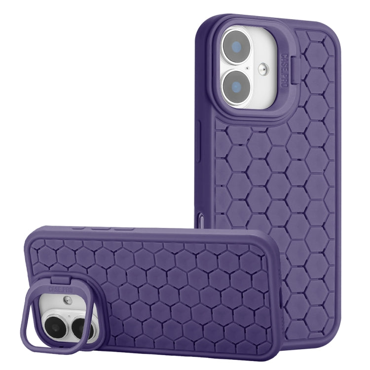 Honeycomb Radiating Lens Holder Magsafe Phone Case, For iPhone 16 Pro Max, For iPhone 16 Pro, For iPhone 16 Plus, For iPhone 16