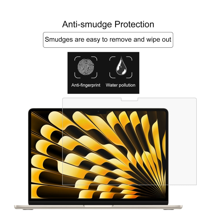 0.26mm 9H Surface Hardness Explosion-proof Tempered Glass Film, For Macbook Air 13.6 2023/2024/2025, For Macbook Air 15.3 2023/2024/2025
