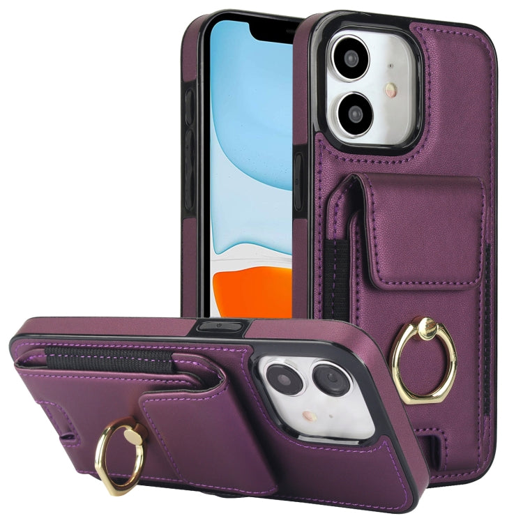 Elastic Card Bag Ring Holder Phone Case, For iPhone 11, For iPhone 11 Pro