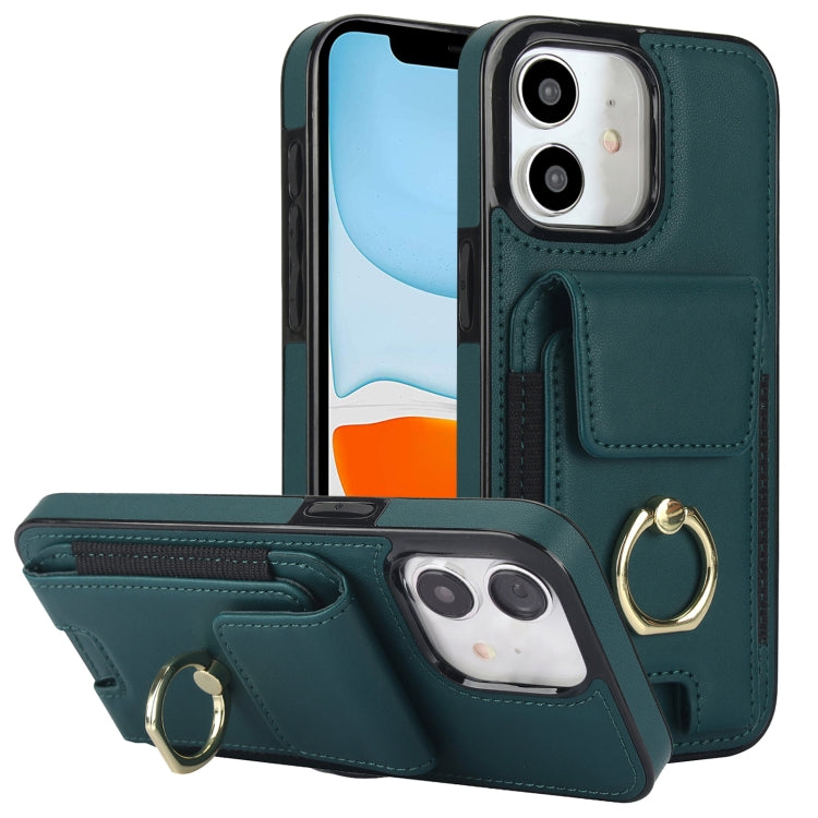 Elastic Card Bag Ring Holder Phone Case, For iPhone 11, For iPhone 11 Pro