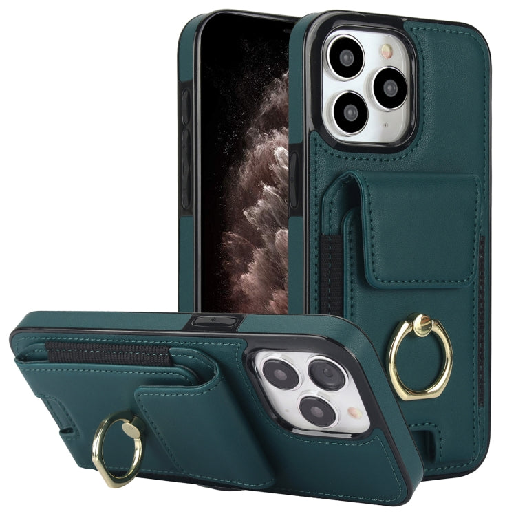 Elastic Card Bag Ring Holder Phone Case, For iPhone 11, For iPhone 11 Pro