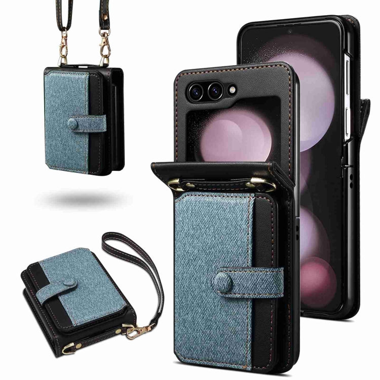 Crossbody Color Matching Folding Phone Case