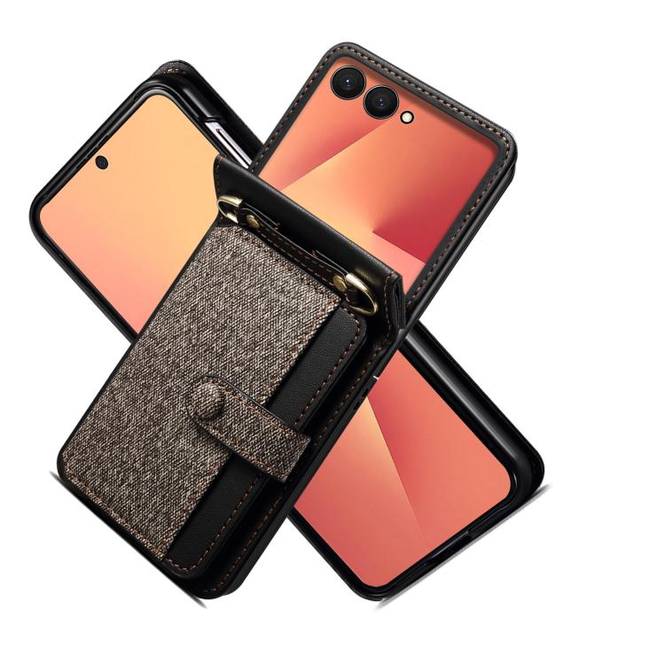 Crossbody Color Matching Folding Phone Case