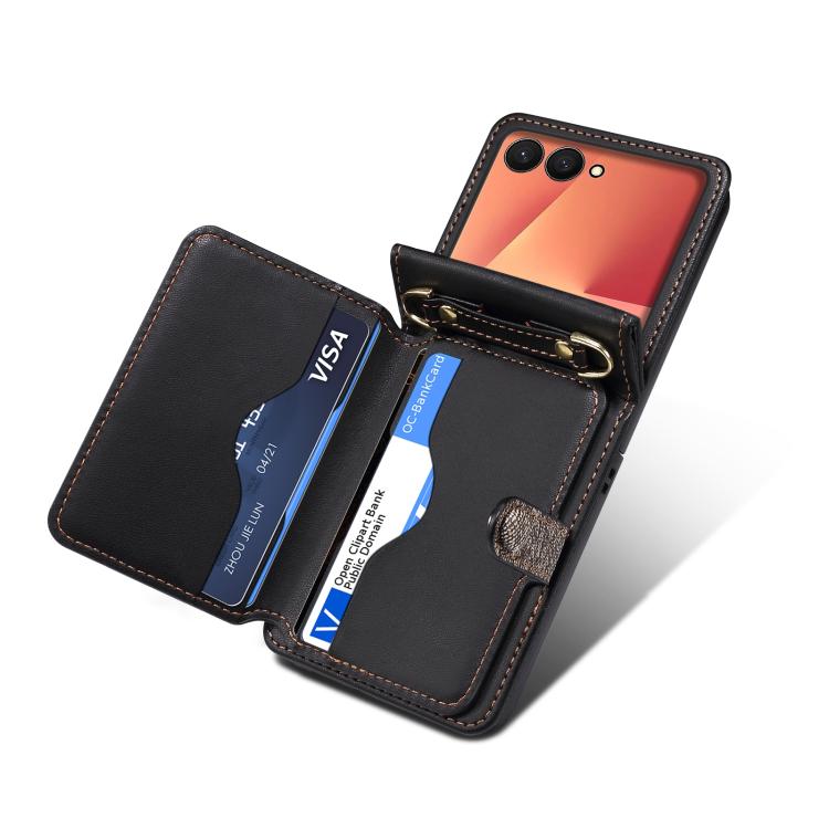 Crossbody Color Matching Folding Phone Case