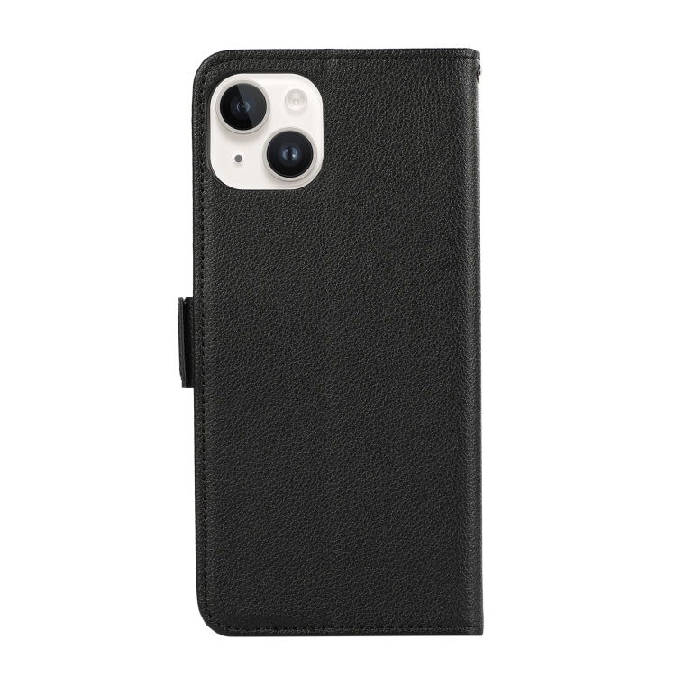 ABEEL Side-Magnetic Litchi Pattern Leather RFID Phone Case
