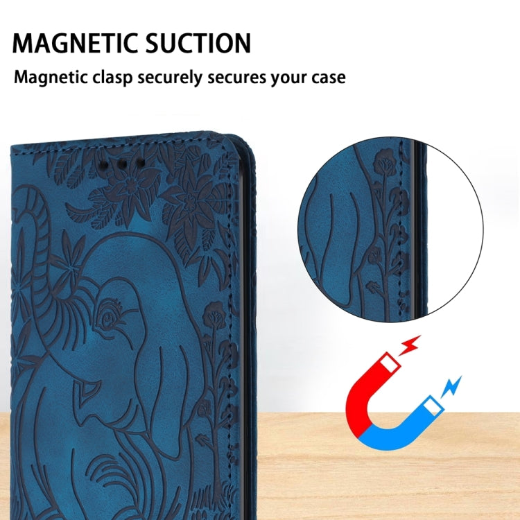 Retro Elephant Embossed Leather Phone Case, For iPhone 15 Plus, For iPhone 15, For iPhone 14 Plus, For iPhone 14, For iPhone 14 Pro, For iPhone 14 Pro Max