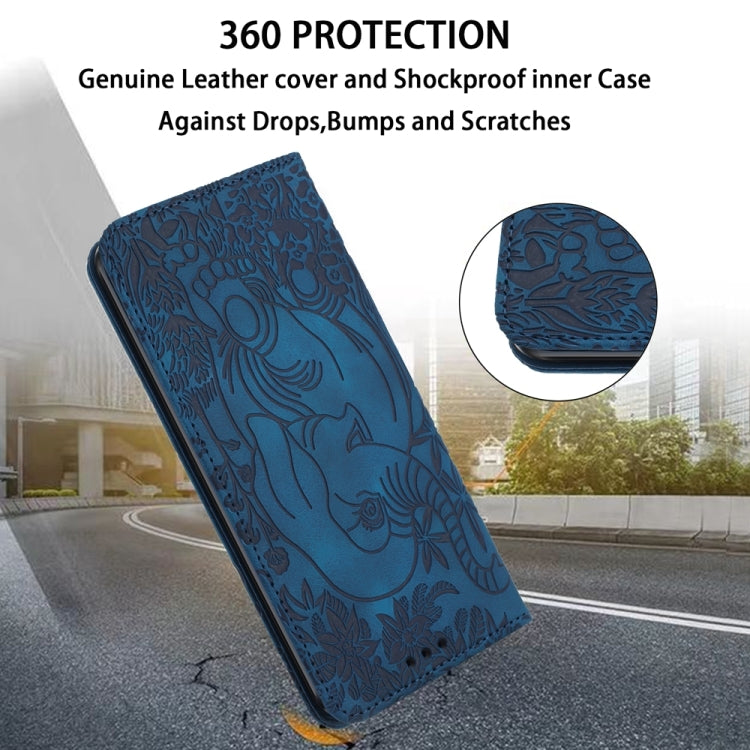 Retro Elephant Embossed Leather Phone Case, For iPhone 15 Plus, For iPhone 15, For iPhone 14 Plus, For iPhone 14, For iPhone 14 Pro, For iPhone 14 Pro Max