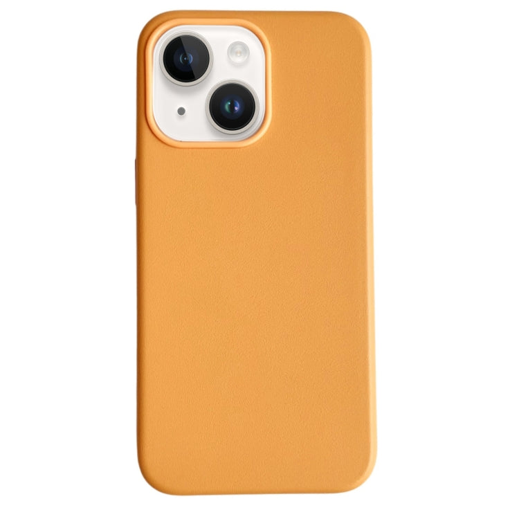 Pure Color Leather Magsafe Magnetic Phone Case, For iPhone 15 Plus, For iPhone 15, For iPhone 14 Plus