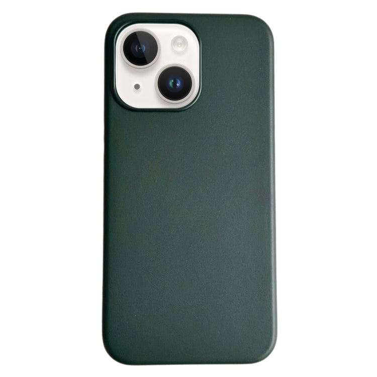 Pure Color Leather Magsafe Magnetic Phone Case, For iPhone 15 Plus, For iPhone 15, For iPhone 14 Plus