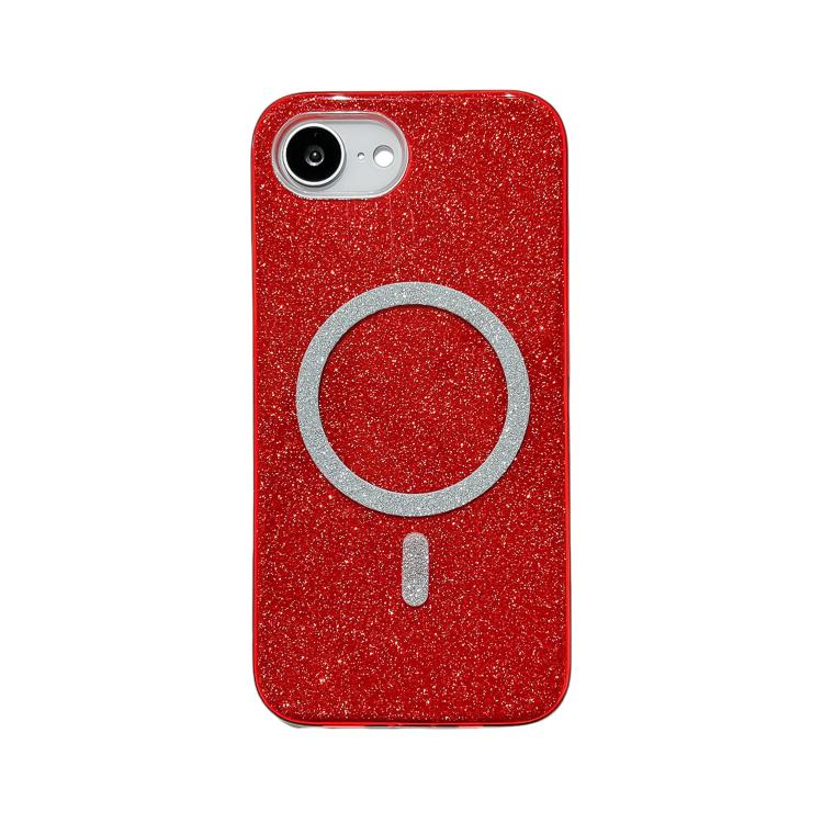Glitter MagSafe Magnetic TPU Phone Case, For iPhone 16e, For iPhone 15 Pro Max, For iPhone 15 Pro, For iPhone 15 Plus