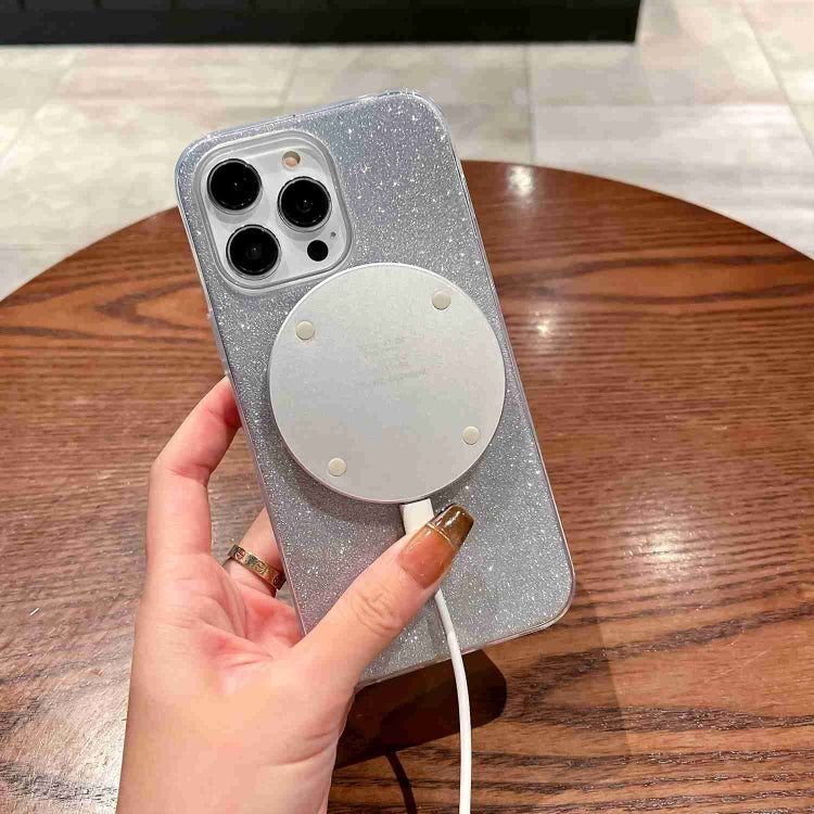 Glitter MagSafe Magnetic TPU Phone Case, For iPhone 15, For iPhone 14 Plus, For iPhone 14, For iPhone 14 Pro