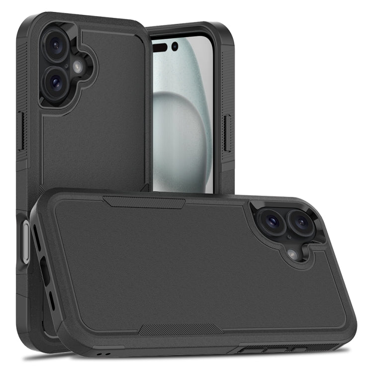 2 in 1 PC + TPU Phone Case, For iPhone 16e, For iPhone 16 Pro Max, For iPhone 16 Pro, For iPhone 16 Plus