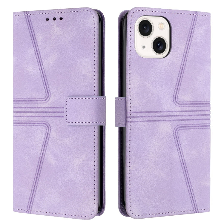 Triangle Solid Color Leather Phone Case, For iPhone 15 Pro, For iPhone 15 Plus, For iPhone 15, For iPhone 14 Plus, For iPhone 14, For iPhone 14 Pro