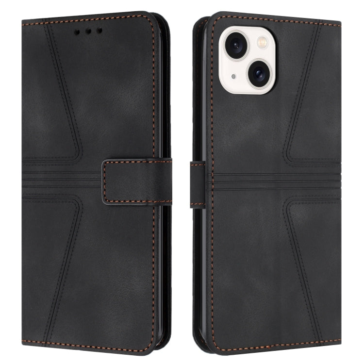 Triangle Solid Color Leather Phone Case, For iPhone 14 Pro Max, For iPhone 13 Pro Max, For iPhone 13 Pro, For iPhone 13, For iPhone 12 / 12 Pro, For iPhone 12 Pro Max