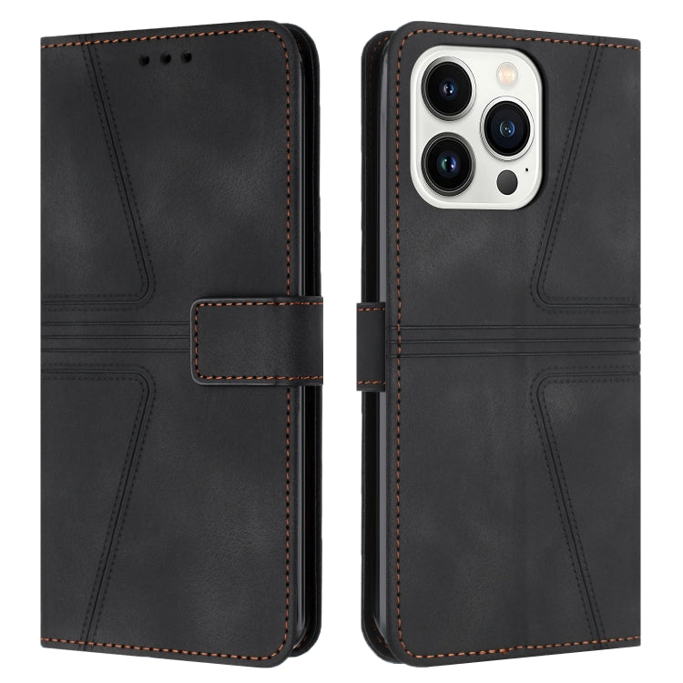 Triangle Solid Color Leather Phone Case, For iPhone 16e, For iPhone 16 Pro Max, For iPhone 16 Pro, For iPhone 16 Plus, For iPhone 16, For iPhone 15 Pro Max