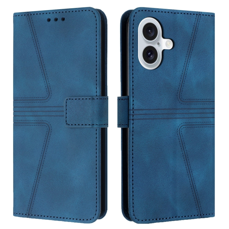 Triangle Solid Color Leather Phone Case, For iPhone 16e, For iPhone 16 Pro Max, For iPhone 16 Pro, For iPhone 16 Plus, For iPhone 16, For iPhone 15 Pro Max