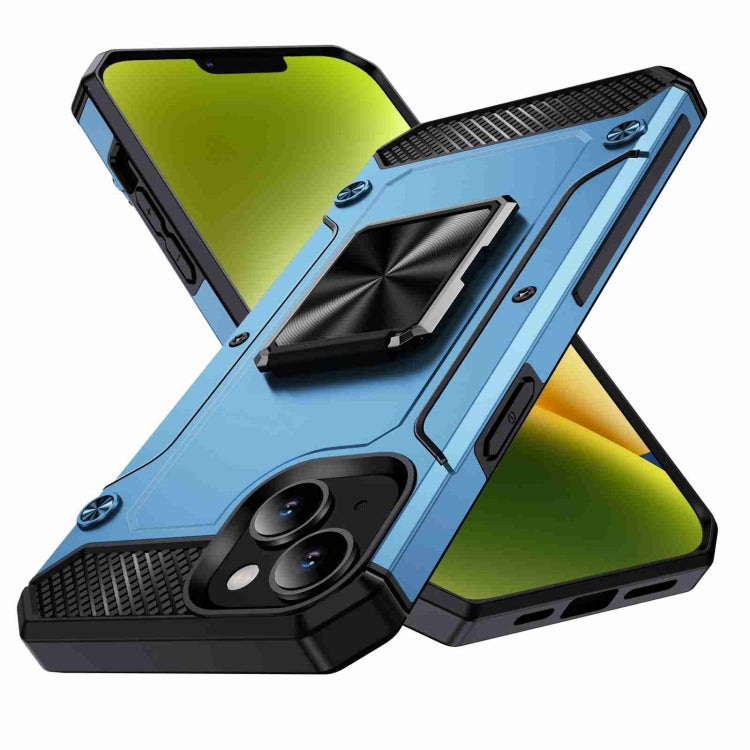 Shockproof Metal Holder Phone Case, For iPhone 15 Plus, For iPhone 15, For iPhone 14 Plus